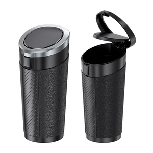 Nắp Kép Xe Thùng Rác Có Thể Với Mềm Im Lặng Thiết Kế Xách Tay Thùng Rác Bin Leakproof Có Thể Tháo Rời Nắp Cho Thùng Rác Túi Cửa Cup Chủ - Product Image 1