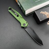 BM 9400 Camping en plein air survie poche couteau pliant D2 lame plate en alliage d'aluminium poignée tactique couteau de chasse outil pratique
