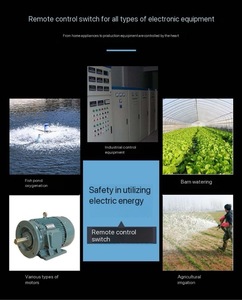 Không Dây Điều Khiển Từ Xa Hộ Gia Đình Công Suất Cao Máy Bơm Nước Động Cơ Chuyển Đổi 220V/380V Ba Pha 433Mhz Tần Số PC Chất Liệu AC - Product Image 6
