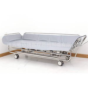 Lit de douche électrique en acier inoxydable, lit médical avec mécanisme de levage automatique pour personnes âgées et patients paralysés - Product Image 1