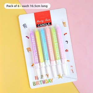 Candele <span class=keywords><strong>di</strong></span> Lusso in Paraffina/Cera per Torta <span class=keywords><strong>di</strong></span> Compleanno, <span class=keywords><strong>Colorate</strong></span> con Design a Orsetto e Cappello, Prodotte a Shaanxi - Product Image 1