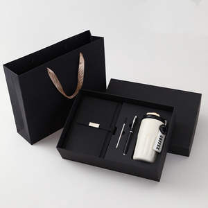 Juego de Regalo IStapromo con Logotipo Personalizado, Diario de Alta Gama con Cubiertas de Cuero y Papel, Recambio de Bolígrafo Ecológico, Libreta y Termo - Product Image 2