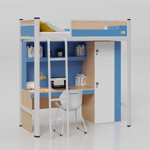 <span class=keywords><strong>Lit</strong></span> superposé pour dortoir <span class=keywords><strong>avec</strong></span> <span class=keywords><strong>bureau</strong></span> sous mobilier scolaire <span class=keywords><strong>lit</strong></span> mezzanine à deux étages <span class=keywords><strong>lit</strong></span> superposé double <span class=keywords><strong>en</strong></span> métal <span class=keywords><strong>avec</strong></span> escalier - Product Image 5