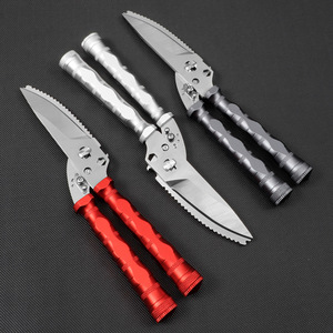 Multifunctional <b>Kitchen</b> <b>Scissors</b> 5 In Stainless Steel Sharp Outdoor Camping Fishing Barbecue Use - Product Image 1