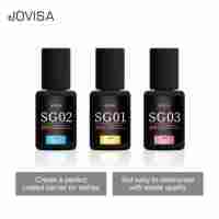 Gel no irritante resistente al agua de secado rápido, pegamento para pestañas, Unión larga sin látex, retención de 6-8 semanas, 5ml/10ml