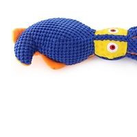 Jouet à mâcher interactif pour chien, en peluche, durable, sonore, style pieuvre et seiche, pour le commerce transfrontalier, vente en gros
