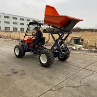 Penggerak Roda 4HP Mini 14HP 800KG, Traktor Perkebunan Minyak Artifisal