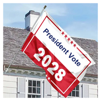 Drapeau des Élections Présidentielles Américaines 2026 Personnalisé 3x5FT en Polyester, Double Couture, Tous Motifs, pour Extérieur et Intérieur, Livraison Rapide, Offre Spéciale