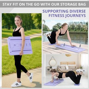 Planche de <span class=keywords><strong>Pilates</strong></span> pliable multifonction améliorée pour exercices abdominaux et entraînement du tronc - Product Image 4