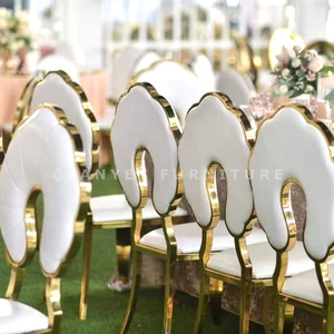 <span class=keywords><strong>Salle</strong></span> <span class=keywords><strong>de</strong></span> banquet royale <span class=keywords><strong>de</strong></span> <span class=keywords><strong>luxe</strong></span> <span class=keywords><strong>salle</strong></span> à manger en acier inoxydable <span class=keywords><strong>mariage</strong></span> chaise en or pour les événements - Product Image 2