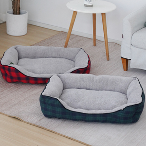 Hersteller Großhandel Benutzerdefiniertes Logo Kariertes Katzen- und Hundebett Haustierprodukte - Product Image 5
