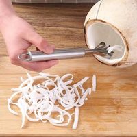 Roestvrijstalen Kokosvlees Verwijdering Kokosnoot Rasp Keuken Gadget Kokosnoot Schraper Fruit & Groente Gereedschap