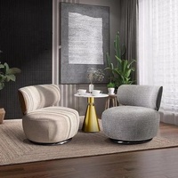 Nuevo Sofá Individual de Lino de Alta Gama Estilo Chino para Sala de Estar o Dormitorio, Venta al Por Mayor, Nuevo Diseño