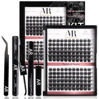 Kit de cils en grappe en gros, extensions de cils segmentées, kit de cils en grappe personnalisé, fournisseur d'extensions de cils en grappe DIY en cachemire
