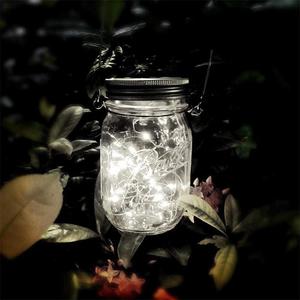 Garden Party Bocal Lanterne Solaire Légère de 2M 20 LED Lumière De Bocal En Verre Suspension Pot - Product Image 1