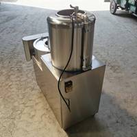Automatische aardappel schil- en snijmachine, commerciële friet snijmachine, roestvrijstalen zoete aardappel en taro snijmachine