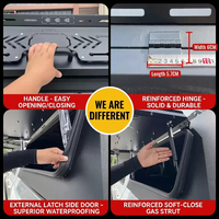 Coque de camping-car robuste en aluminium étanche pour pick-up, vente en gros directe usine, avec serrure à clé, ajustement universel, personnalisable