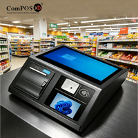 Terminal POS con Pantalla Táctil de 11.6 Pulgadas, Impresora POS, Terminal con Pantalla Táctil Inteligente, Caja Registradora, Terminales de Escritorio