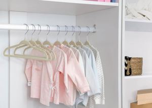 Wholesale Premium Velvet Clothes <b>Hangers</b> Single Tier Space Save Non-slip Black Plastic for Wardrobe Bathroom Tools - Product Image 4