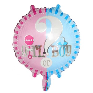 Ballon pour fête prénatale à l'hélium, en feuille, de 18 pouces, rond, pour révéler le genre, homme ou fille, 1 pièce - Product Image 2