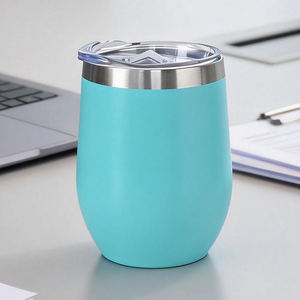 Vaso para Vino de Acero Inoxidable, Doble Pared, Aislado al Vacío, Antiderrames, Libre de BPA, Gran Capacidad, Diseño Moderno, 12 oz, Personalizado - Product Image 1