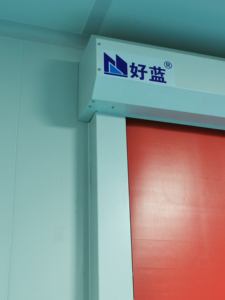 Puerta Rápida Automatizada de <span class=keywords><strong>PVC</strong></span> de Alta Velocidad y Alta Tolerancia a la Venta al por Mayor de Haolan, Diseño Industrial Seguro para Uso en Almacenes y Talleres - Product Image 3