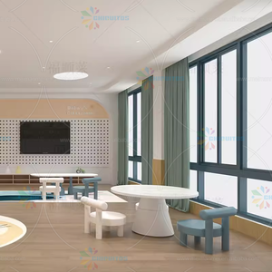 Mesa y silla de educación temprana para niños Chiquitos, sofá, juego de muebles para el aula, tienda de muebles para niños, exhibición de área de juegos - Product Image 5
