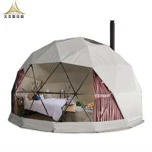 Casa de luxo pré-fabricada igloo glamping tenda floresta geodas dome acampamento