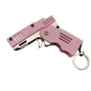 Pistola de Juguete Plegable de 6 Disparos con Banda Elástica, Modelo <span class=keywords><strong>007</strong></span> de Aleación y Plástico de la Marca Yingtu, con Balas Suaves para Niños - Product Image 4