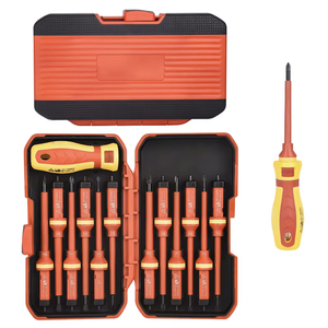 Ruike Insulated <b>Screwdriver</b> <b>Set</b> 7690/13PC Multi-bit Cross <b>Phillips</b> Industrial Grade Tool Kit - Product Image 1