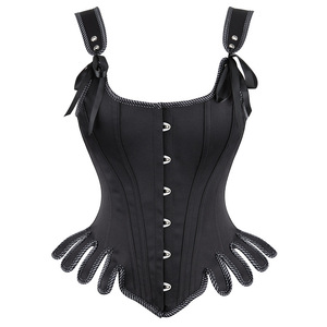 King Mcgreen Star Vintage Gilet U Col <span class=keywords><strong>Court</strong></span> Corset Sexy Taille Wrap <span class=keywords><strong>Bustier</strong></span> <span class=keywords><strong>Top</strong></span> Femmes Solide <span class=keywords><strong>Court</strong></span> Formateur Corset <span class=keywords><strong>Top</strong></span> - Product Image 4
