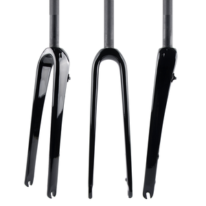 Nouvelle <span class=keywords><strong>fourche</strong></span> de vélo de route/gravel 700C UD entièrement en fibre de carbone, pour <span class=keywords><strong>cyclocross</strong></span>, avec frein à <span class=keywords><strong>disque</strong></span> plat, QR, tige droite et conique - Product Image 2