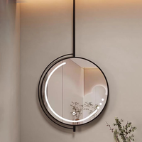 Maquillage tactile capteur interrupteur salon de coiffure salle de bain rose vanité Table miroir avec lumières LED éclairage stockage miroir bureau pour le visage