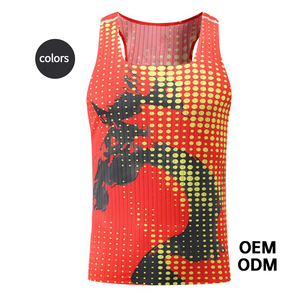 เสื้อกีฬาแห้งเร็วสีพื้นสำหรับผู้ชาย เสื้อบาสเก็ตบอล วิ่ง ออกกำลังกาย ฟิตเนส เสื้อกล้ามระบายอากาศสำหรับผู้ชาย - Product Image 4