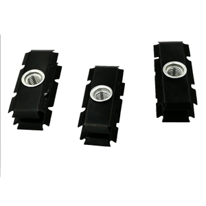 Connecteur fileté métallique à insert de type clip à ressort de qualité industrielle avec installation sécurisée pour applications sur tubes en acier - Product Image 2