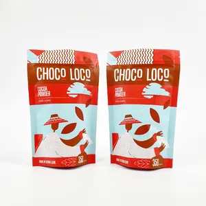 卸売カスタムジップロックスタンドアッププラスチックスナックナッツ包装袋フラットポーチマンゴドライフルーツ乾燥食品包装袋