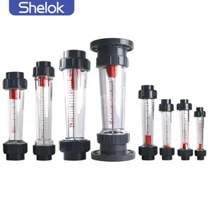Shelok Hight Precision Tubo de plástico Flotador Caudalímetro Rotámetro Área variable Caudalímetros de agua