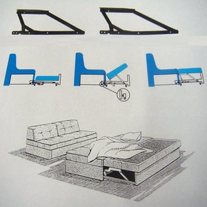 Cheap Price Iron <strong>Wall</strong> Bed Murphy Bed Mechanism Sofa Bed Connecting <strong>Bracket</strong> <strong>Hinge</strong> for Bedroom Home Office School Hospital Modern - Product Image 4
