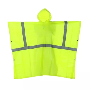 Impermeable Reflectante de Seguridad Clásico de Alta Calidad para Adultos, Duradero para Todas las Estaciones, Revestimiento de PVC, Amarillo Fluorescente, para Camping, 100% Impermeable - Product Image 2