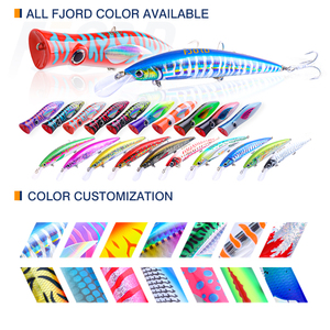 FJORD-anzuelo de pesca con cabeza de plomo, cebo de pesca con ojos luminosos de 3-11g, 5 secciones, señuelo de pesca de camarón de plástico suave japonés, gran oferta - Product Image 5