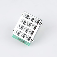Teclado de retroiluminación LED de 12 teclas/teclado de carcasas de control de acceso/teclado de seguridad para cerradura de puerta de garaje