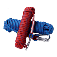 Corde d'escalade de sécurité statique double tressée en polyester nylon 6mm 8mm 10mm 12mm