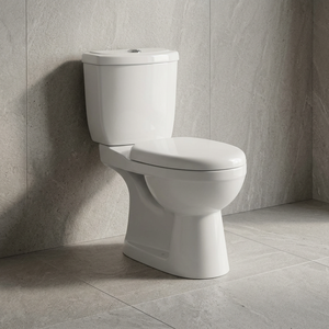 Inodoro de dos piezas Vistaar con descarga doble, asiento de cerámica y tanque oculto. - Product Image 4