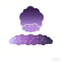 Ensemble de supports ergonomiques pour poignets, clavier et souris, coussin en silicone transparent en forme de nuage, gel rafraîchissant doux, antidérapant