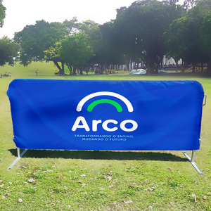 Outdoor 1m X 2m Barricade Cover Road Barricades Crowd <strong>Barrier</strong> Covers Custom Branded <strong>Cafe</strong> <strong>Barriers</strong> - Product Image 6