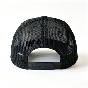 Gorra Trucker Personalizada <span class=keywords><strong>de</strong></span> Alta Calidad con 6 Paneles, Logotipo Bordado en 3D, Malla Trasera, Negra, Ajustable, con Cierre a Presión, para Promoción y Venta al Por Mayor - Product Image 3