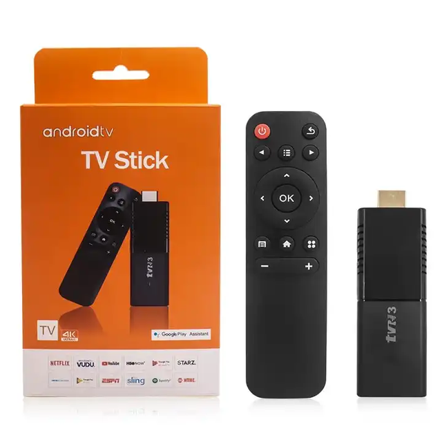 Hot Sale Customized OEM ODM Quad Core Android TV Stick Android 10 2.4G 5G Dual WiFi 4K FHD HD Streaming Media Player TV Dongle