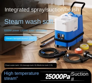 <span class=keywords><strong>Nettoyeur</strong></span> <span class=keywords><strong>vapeur</strong></span> commercial 3200W Puissance 11L Réservoir d'eau 30s Chauffage <span class=keywords><strong>pour</strong></span> désinfecter les tapis les canapés les rideaux les tissus les intérieurs de voiture - Product Image 1