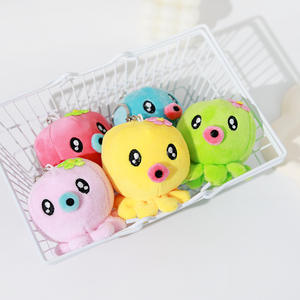 Groothandel schattige mini octopus knuffel sleutelhangers tasdecoratie sleutelring hanger zeedier knuffels voor promotie cadeau - Product Image 3
