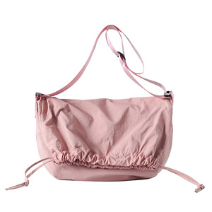 Bolso de Mano Grande de Nailon Simple y Moderno con Cierre, Bolsos de Mano para Mujer, Bolso de Hombro Casual con Cordón Ajustable - Product Image 4